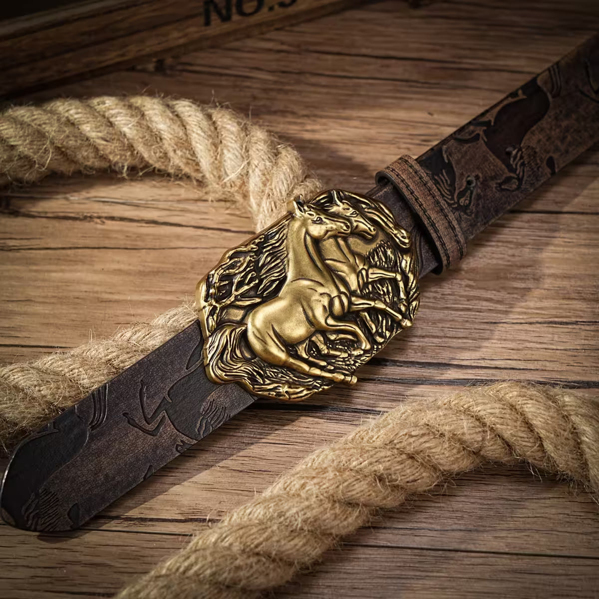 Cinto Gold Retro Horse