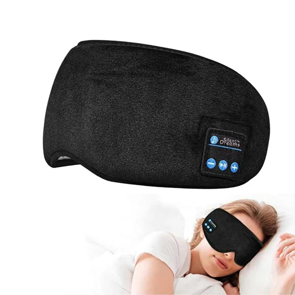 Tapa Olho com Fone de Ouvido Bluetooth
