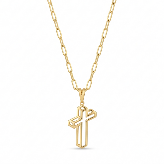 Correntinha Crucifixo 3D