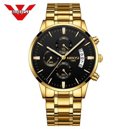 Relógio Luxury Men Gold