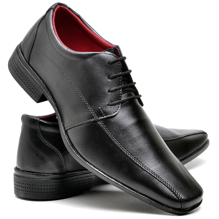 Sapato Social Sport Fino Preto de Amarrar
