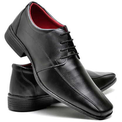 Sapato Social Sport Fino Preto de Amarrar