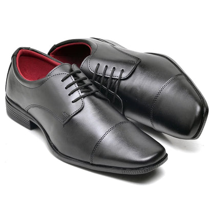Sapato Social Sport Fino Preto de Amarrar