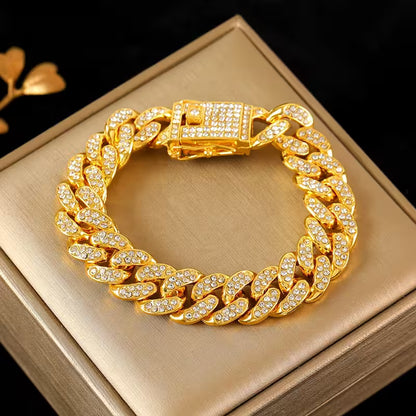 Pulseira Luxe Diamond INOX - NÃO PERDE A COR