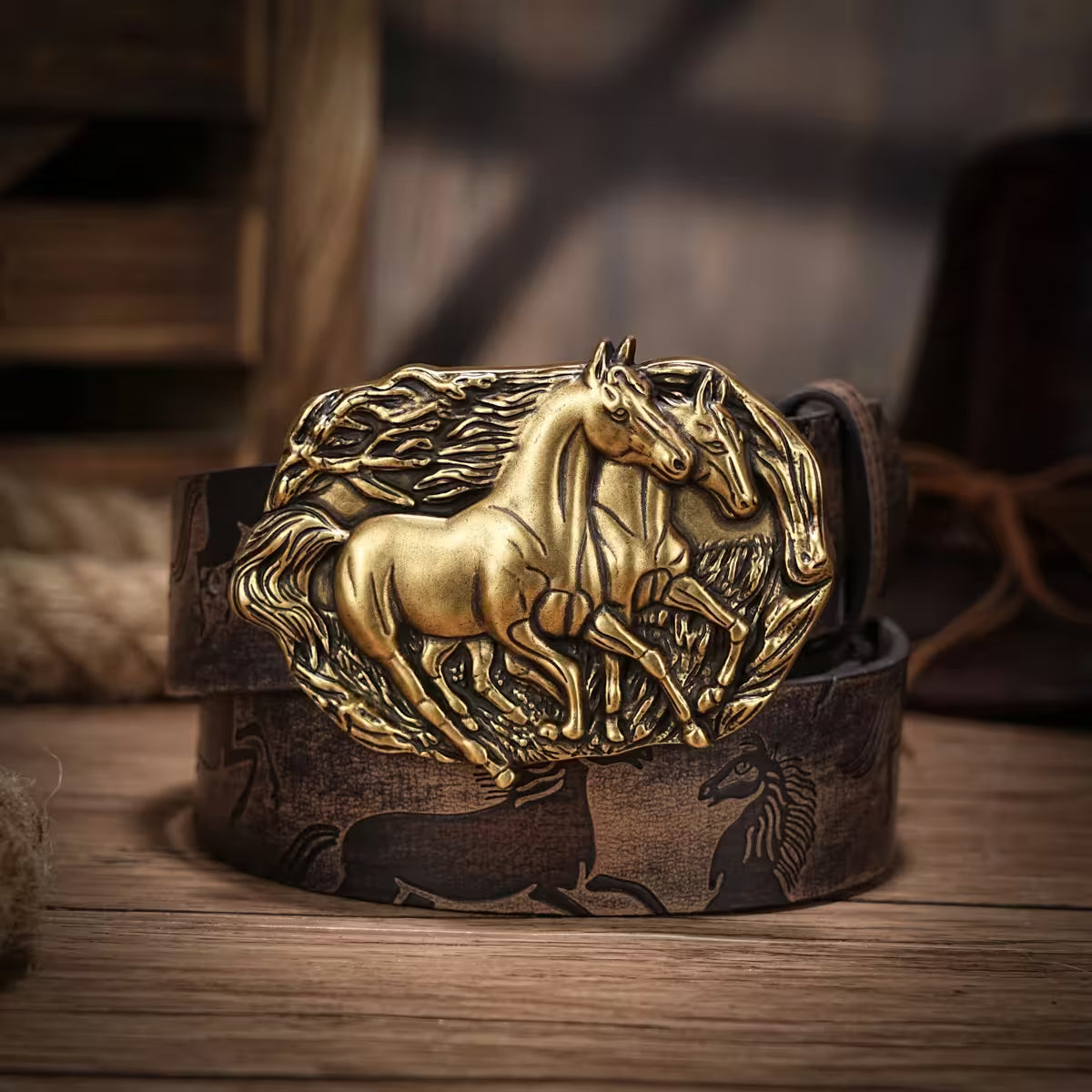 Cinto Gold Retro Horse