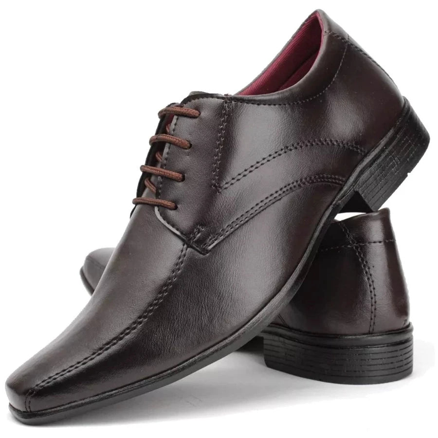 Sapato Social Sport Fino Café de Amarrar