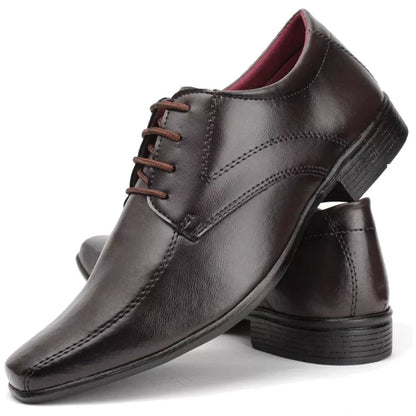 Sapato Social Sport Fino Café de Amarrar