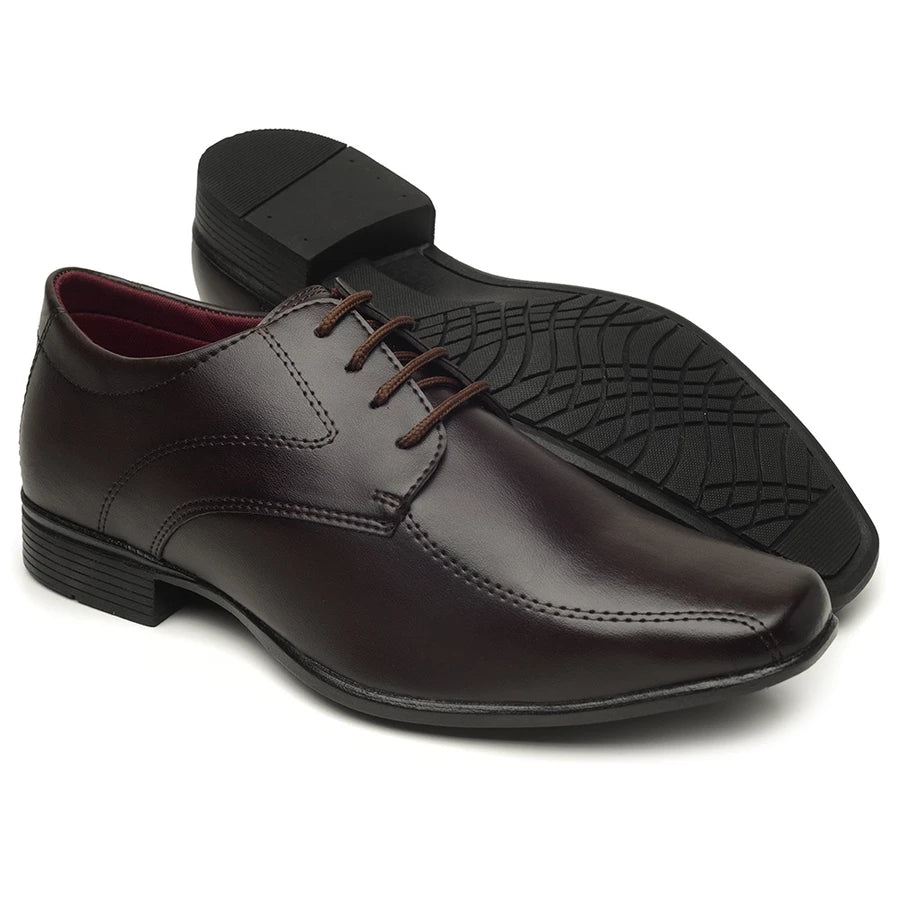Sapato Social Sport Fino Café de Amarrar